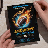 Invitation de la fête d'anniversaire du football a