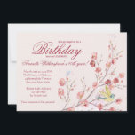 Invitation de la fête d'anniversaire du Printemps<br><div class="desc">Une jolie invitation féminine de bois de chien rose fleurit contre un arrière - plan rose doux. La carte est facile à customiser avec votre libellé, police, couleur de police et choix de six types de papier. Pas exactement ce que vous cherchez ? Tous nos produits peuvent être conçus sur...</div>