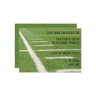 Invitation de la fête d'anniversaire du terrain de