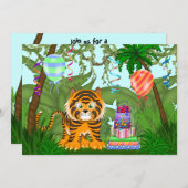Invitation de la fête d'anniversaire du Tigre du B (Devant / Derrière)