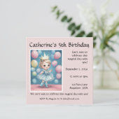 Invitation de la fête d'anniversaire enchantée de  (Debout devant)