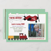 Invitation de la fête d'anniversaire (Monnaie) des (Devant / Derrière)