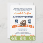 Invitation de la fête d'anniversaire Orange and Na (Devant)