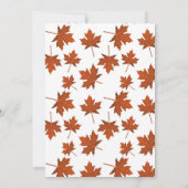 Invitation de la fête d'automne (Dos)