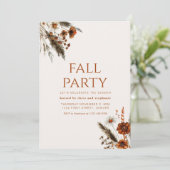 Invitation de la fête d'automne simple moderne (Debout devant)