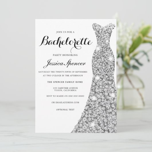 Invitation de la fête de Bachelorette (Debout devant)