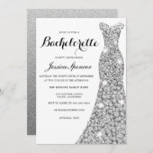Invitation de la fête de Bachelorette (Devant / Derrière)