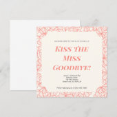 Invitation de la fête de bachelorette, Fête des ma (Devant / Derrière)