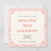 Invitation de la fête de bachelorette, Fête des ma (Devant)