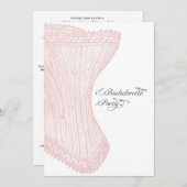 Invitation de la fête de bachelorette sur mesure (Devant / Derrière)