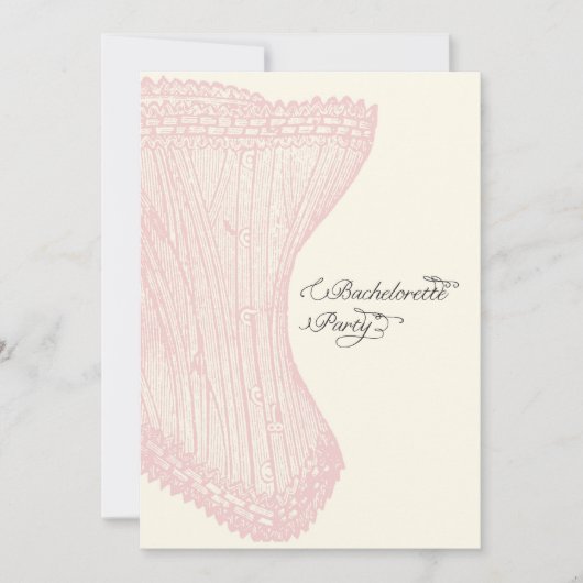 Invitation de la fête de bachelorette sur mesure (Devant)