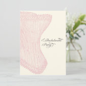 Invitation de la fête de bachelorette sur mesure (Debout devant)