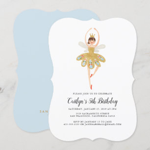 Invitation de la fête de ballet   Fête d'anniversa
