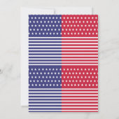 Invitation de la fête de ballons USA (Dos)