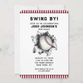 Invitation de la fête de baseball (Devant)