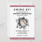 Invitation de la fête de baseball (Devant)