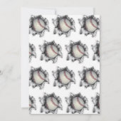 Invitation de la fête de baseball (Dos)