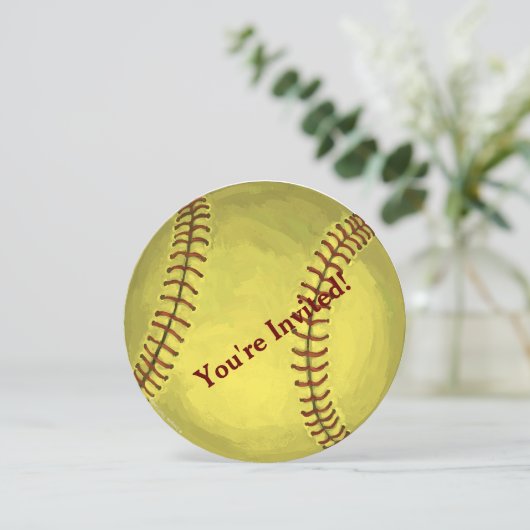 Invitation de la fête de baseball (Debout devant)