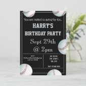 Invitation de la fête de baseball (Debout devant)