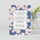 Invitation de la fête de baseball (Debout devant)