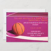 Invitation de la fête de basket-ball des filles ro (Devant)