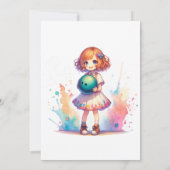 Invitation de la fête de Bowling (Dos)