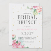 Invitation de la fête de brunch nuptiale (Devant)