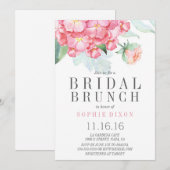 Invitation de la fête de brunch nuptiale (Devant / Derrière)
