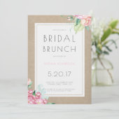 Invitation de la fête de brunch nuptiale (Debout devant)
