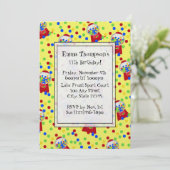 Invitation de la fête de bulles Gumballs (Debout devant)