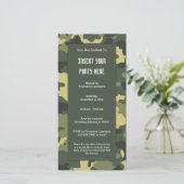 Invitation de la fête de camouflage militaire (Debout devant)
