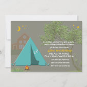 Invitation de la fête de camping (Devant)