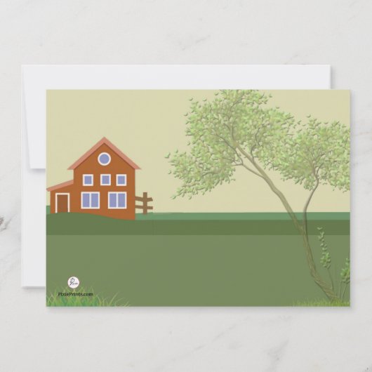 Invitation de la fête de camping (Dos)