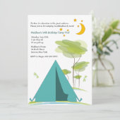 Invitation de la fête de camping (Debout devant)