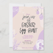 Invitation de la fête de chasse aux oeufs de Pâque (Devant)