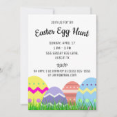 Invitation de la fête de chasse aux oeufs de Pâque (Devant)