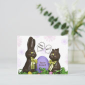 Invitation de la fête de chasse aux oeufs de Pâque (Debout devant)