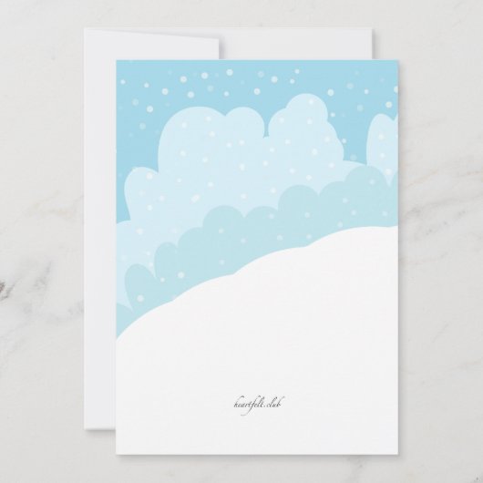 Invitation de la fête de couchage (Dos)