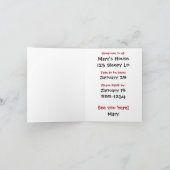 Invitation de la fête de couchage Tuxedo Cat (Intérieur)