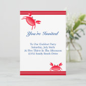 Invitation de la fête de crabfest (Debout devant)