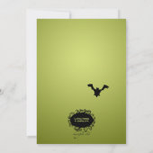 Invitation de la fête de danse d'Halloween (Dos)