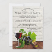 Invitation de la Fête de dégustation de vin (Devant)