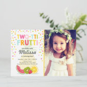 Invitation de la fête de deux tti frutti Tutti fru (Debout devant)