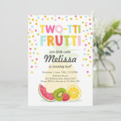 Invitation de la fête de deux tti frutti Tutti fru (Debout devant)
