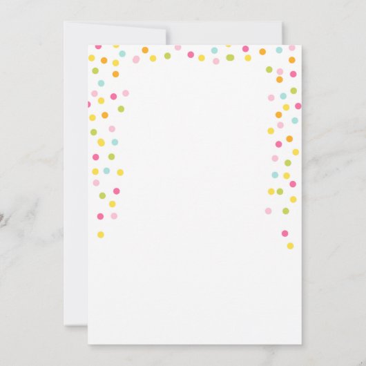 Invitation de la fête de deux tti frutti Tutti fru (Dos)