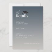 INVITATION DE LA FÊTE DE DIPLÔME ELLE L'A FAIT (Dos)