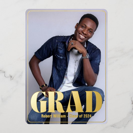 Invitation de la fête de Faire-part et de graduati (Recto)