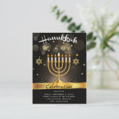 Invitation de la fête de fête de l'Hanoukka (Debout devant)