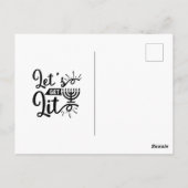 Invitation de la fête de fête de l'Hanoukka (Dos)