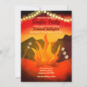 Invitation de la fête de feu de Jardin du coucher  (Devant)